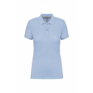 WK. Designed To Work Womens/Ladies Pique Anti-Bacterial Polo Shirt / Sky Blue